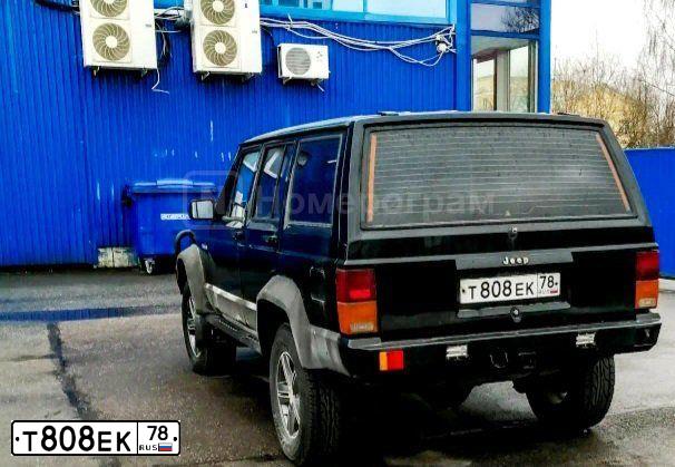 Фото автомобиля JEEP CHEROKEE, 1993 — госномер К561СУ78. Цвет: ЧЕРНЫЙ