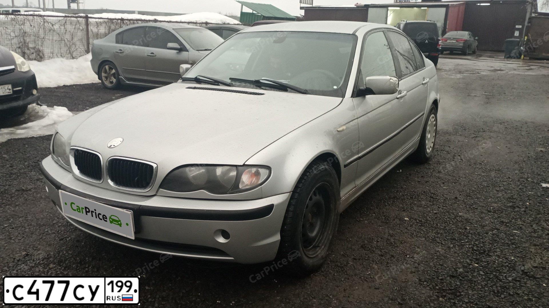 Фото автомобиля BMW SERIE 3, 2004 — госномер У336КК44. Цвет: Серебристый