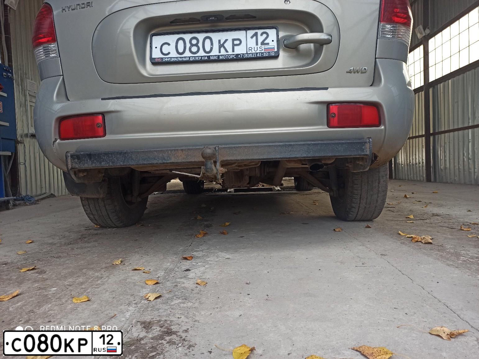 Фото автомобиля TAGAZ SANTA FE CLASSIC, 2007 — госномер С080КР12. Цвет: СВЕТЛО-БЕЖЕВЫЙ