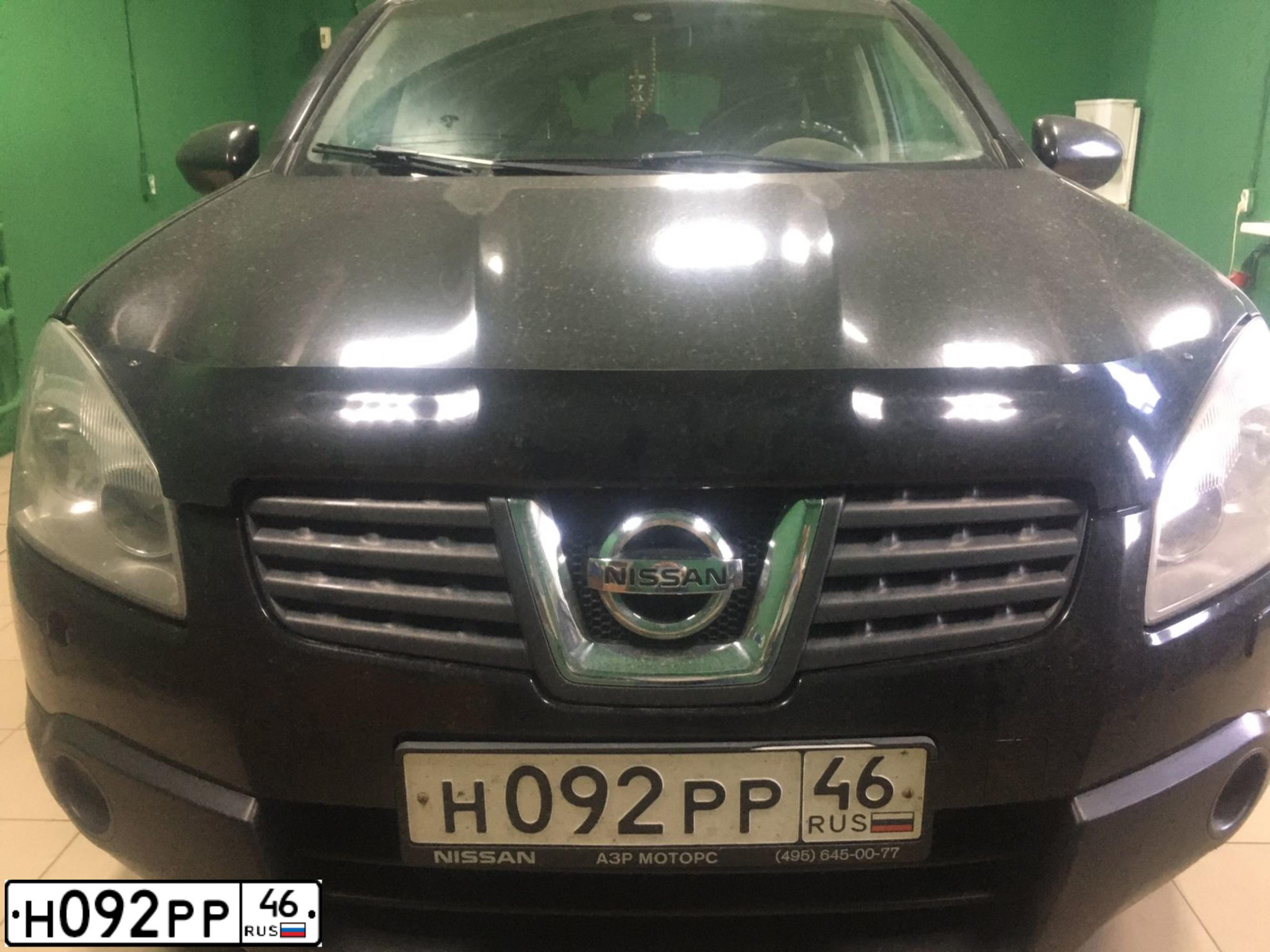 Фото автомобиля NISSAN MICRA, 2008 — госномер Н092РР46. Цвет: ЧЕРНЫЙ