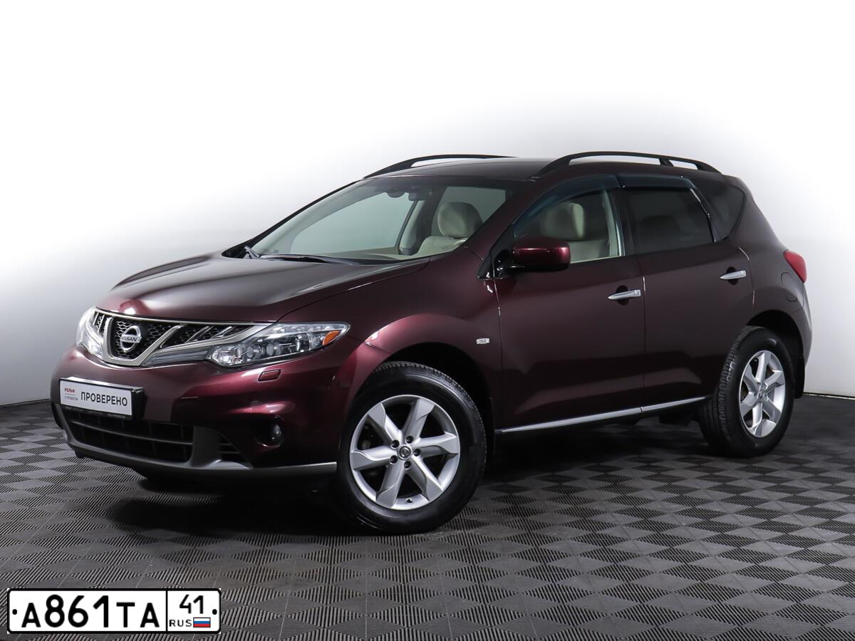 Фото автомобиля NISSAN MURANO, 2011 — госномер Н374ЕС10. Цвет: ТЕМНО-БОРДОВЫЙ