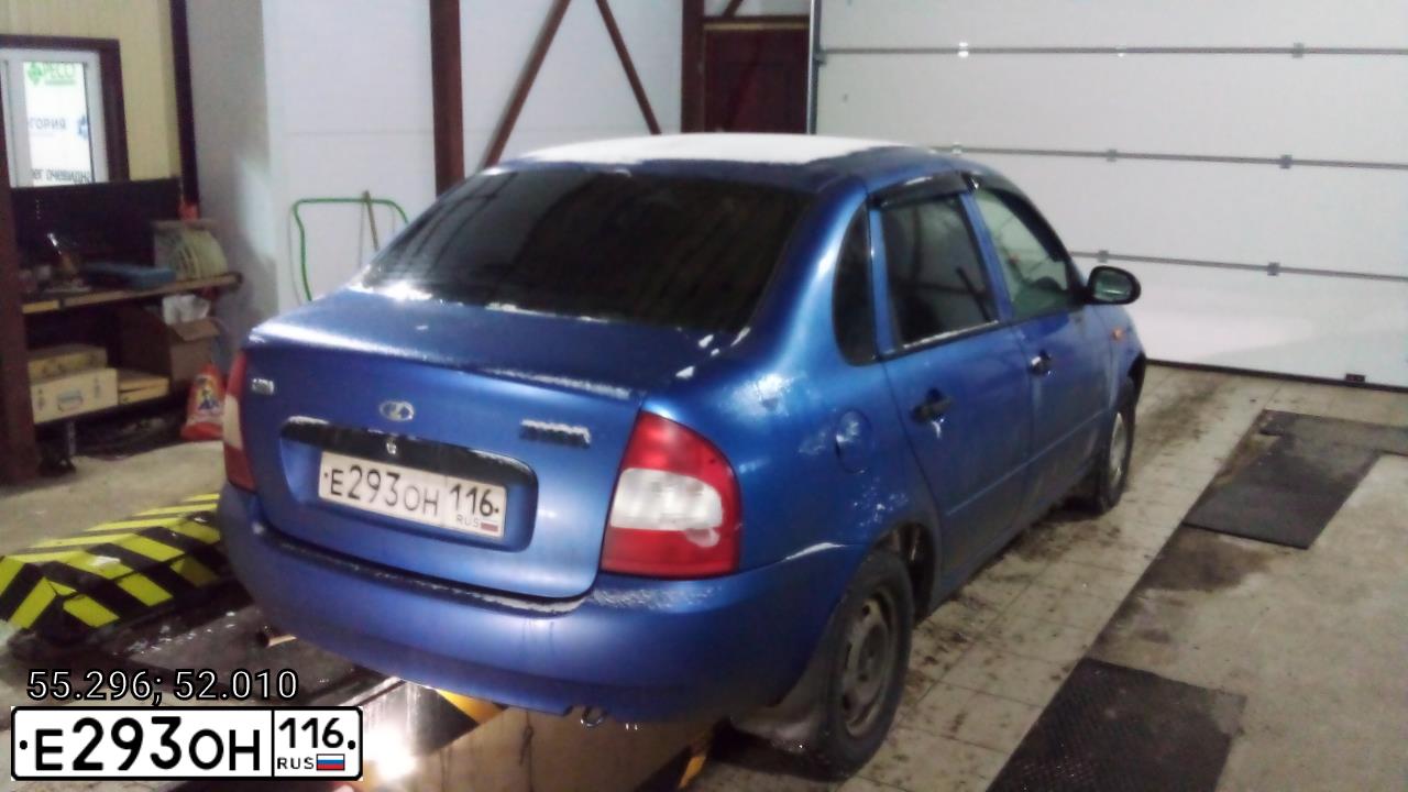 Фото автомобиля ВАЗ 11183 ЛАДА КАЛИНА, 2007 — госномер С673ТА716. Цвет: ЯРКО-СИНИЙ