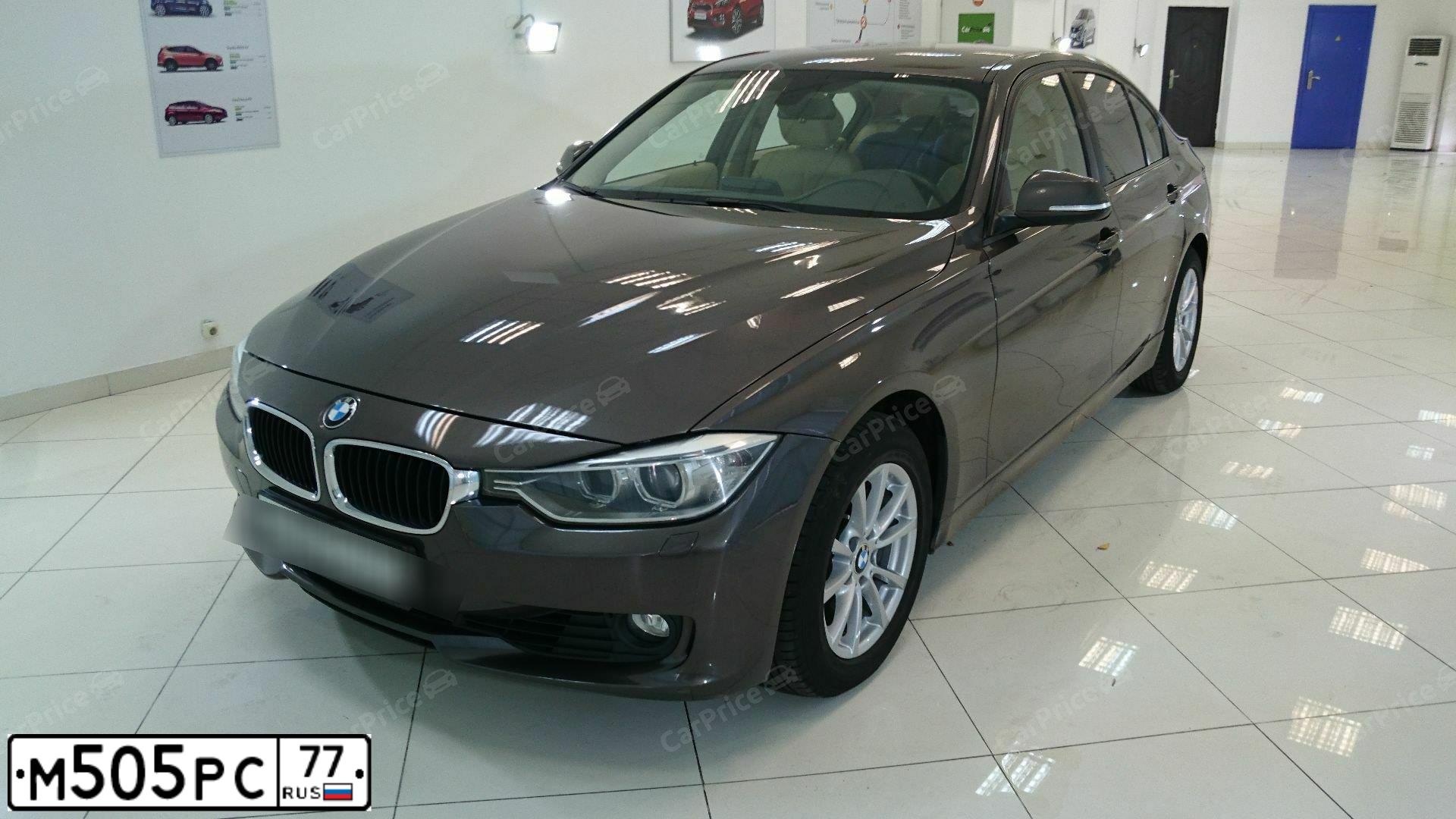 Фото автомобиля BMW SERIE 3, 2012 — госномер Е057ЕХ977. Цвет: Коричневый