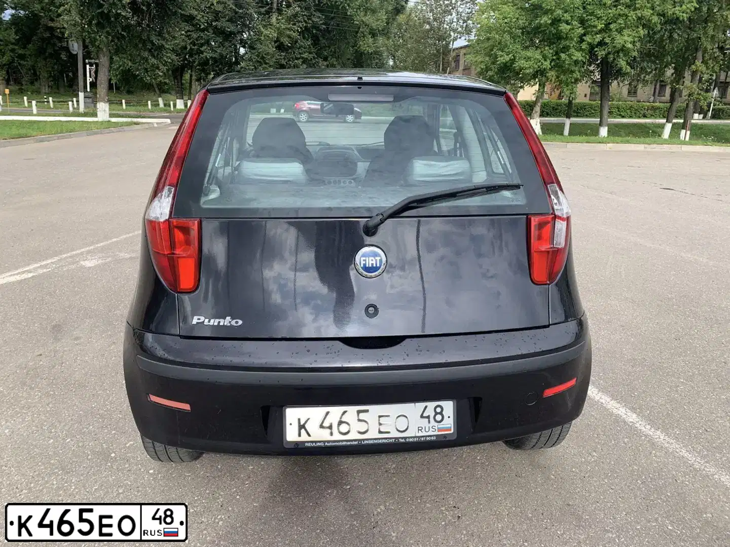 Фото автомобиля FIAT PUNTO, 2004 — госномер К465ЕО68. Цвет: ЧЕРНЫЙ