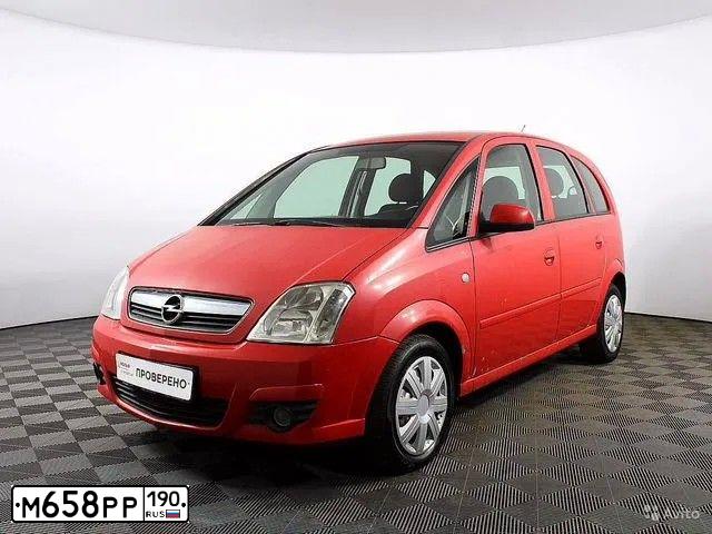 Фото автомобиля OPEL MERIVA, 2007 — госномер А851РМ67. Цвет: Красный