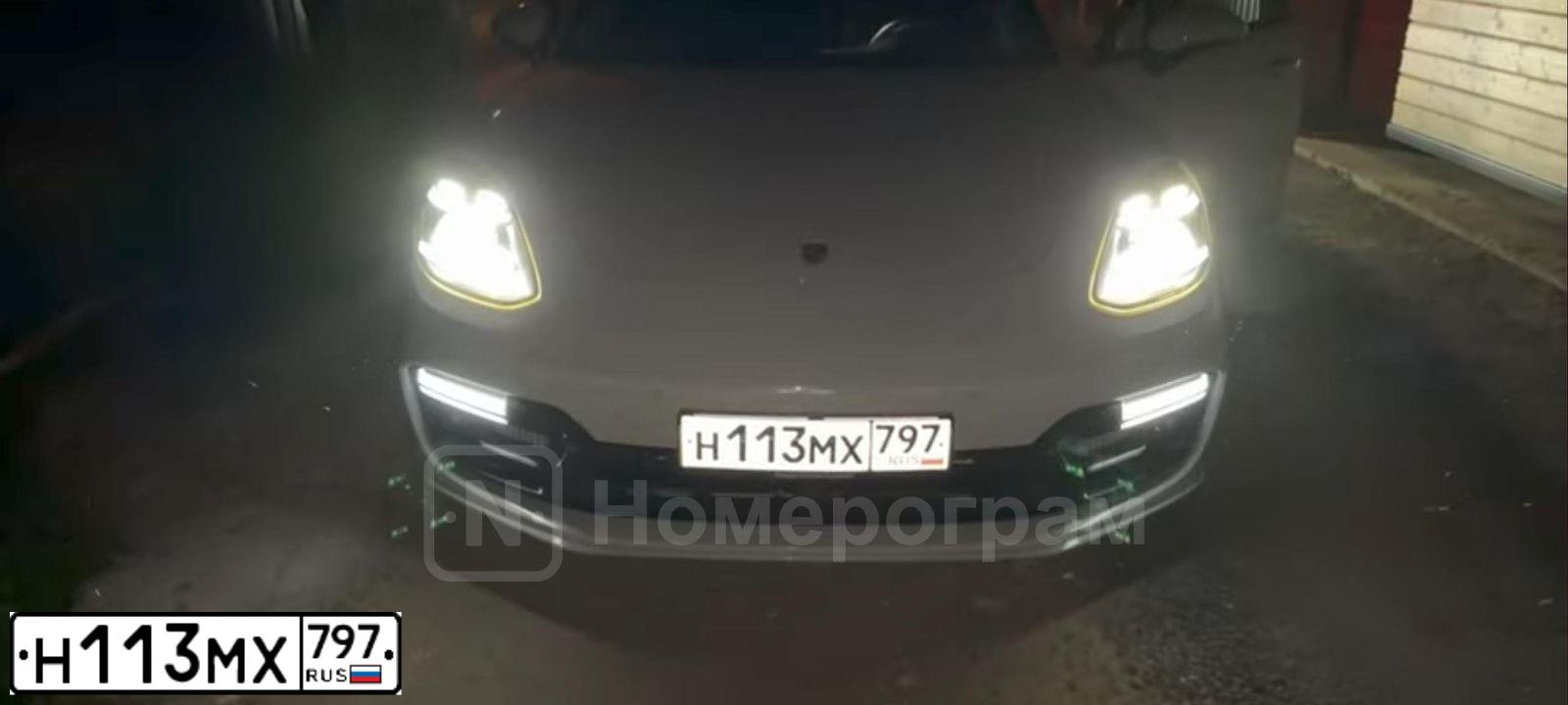 Фото автомобиля PORSCHE PANAMERA, 2020 — госномер Н113МХ797