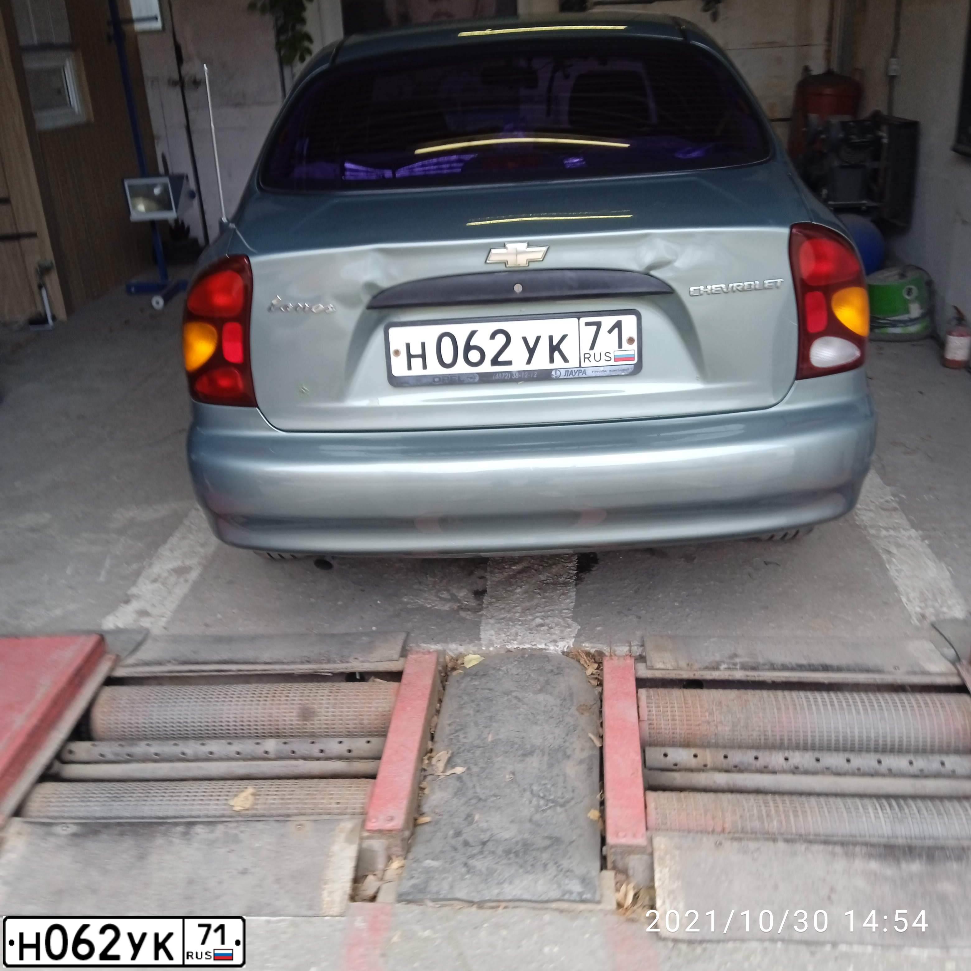 Фото автомобиля ZAZ LANOS, 2008 — госномер Н062УК71. Цвет: ОЛИВКОВЫЙ