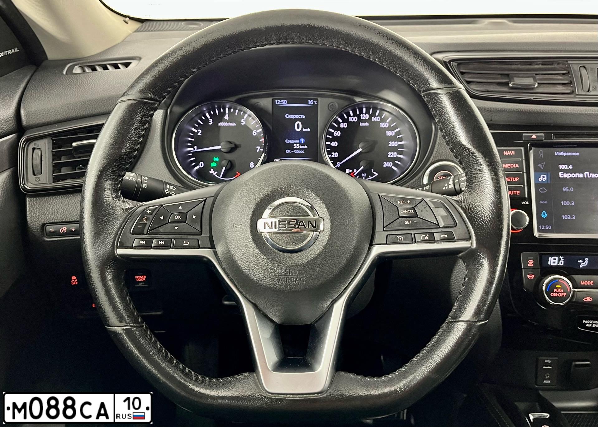 Фото автомобиля NISSAN X-TRAIL, 2018 — госномер М088СА10. Цвет: ЧЕРНЫЙ