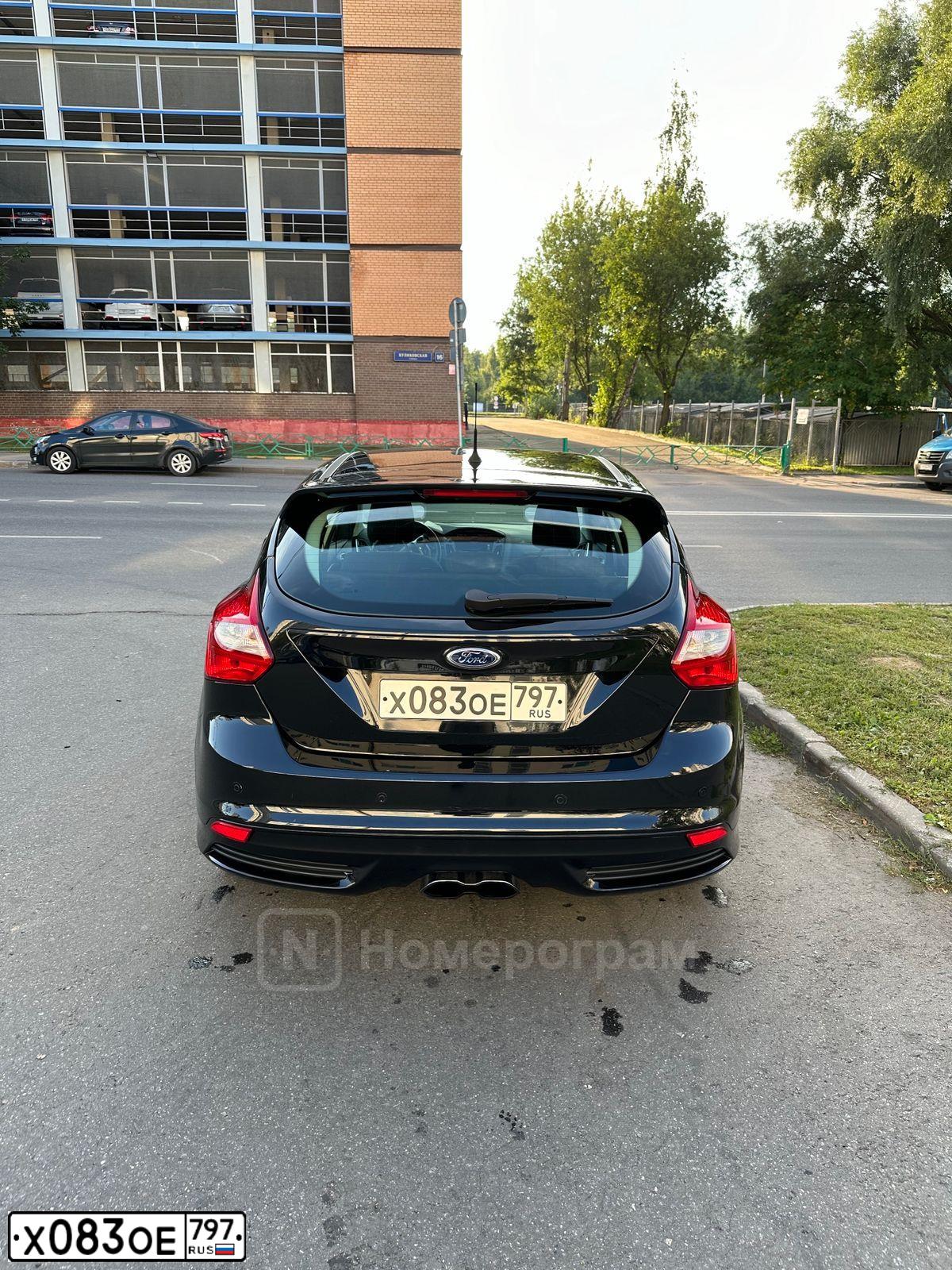 Фото автомобиля FORD FOCUS, 2011 — госномер Т418АК159. Цвет: ЧЕРНЫЙ