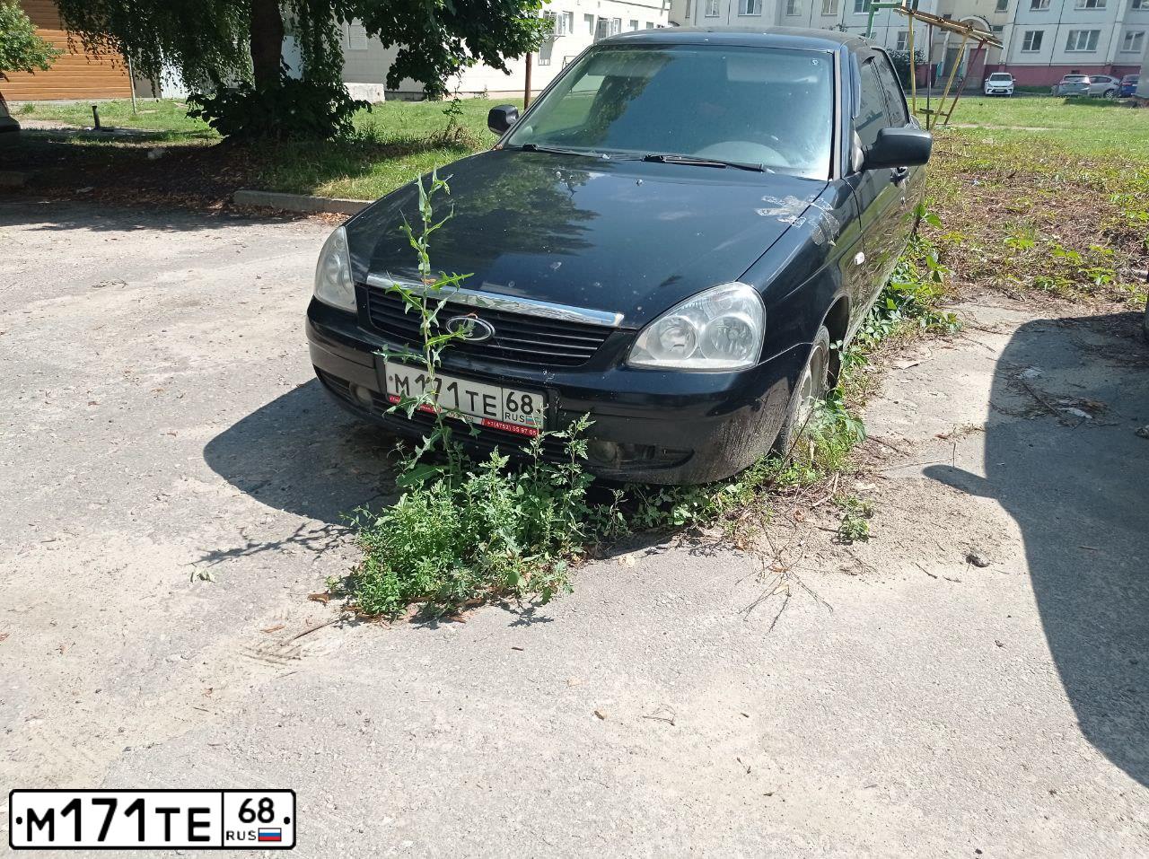 Фото автомобиля LADA 2170 PRIORA, 2011 — госномер А001МА68. Цвет: Сине-Черный