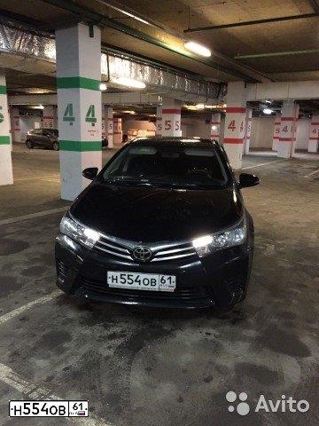 Фото автомобиля TOYOTA COROLLA, 2014 — госномер Н554ОВ61. Цвет: ЧЕРНЫЙ