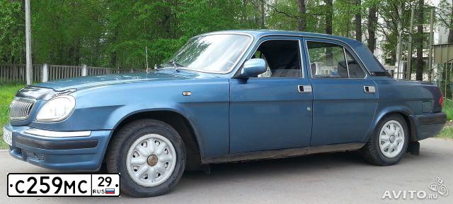 Фото автомобиля GAZ 3110 WOLGA, 2004 — госномер М869ОР29. Цвет: СЕРО-СИНИЙ