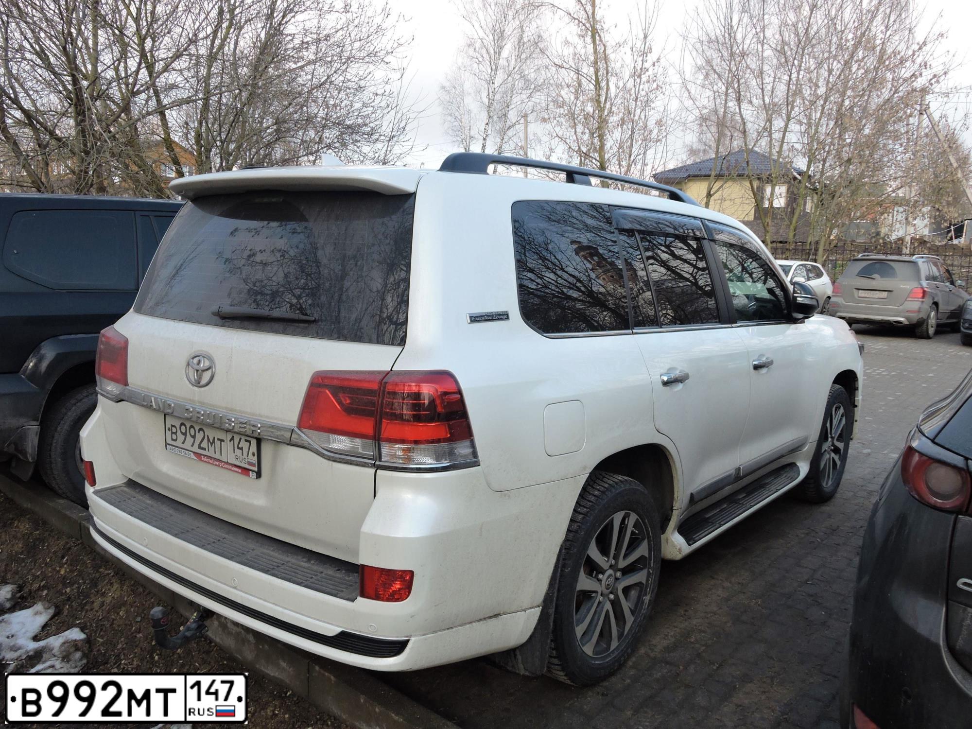 Фото автомобиля TOYOTA LANDCRUISER 200, 2019 — госномер В992МТ147