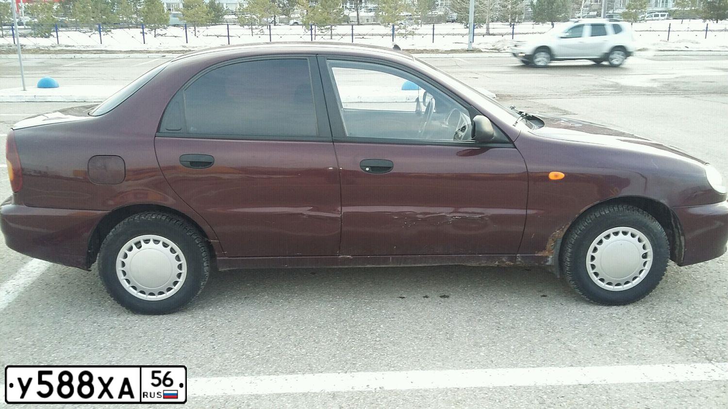 Фото автомобиля ZAZ CHANCE, 2011 — госномер К779ОС716. Цвет: БОРДОВЫЙ