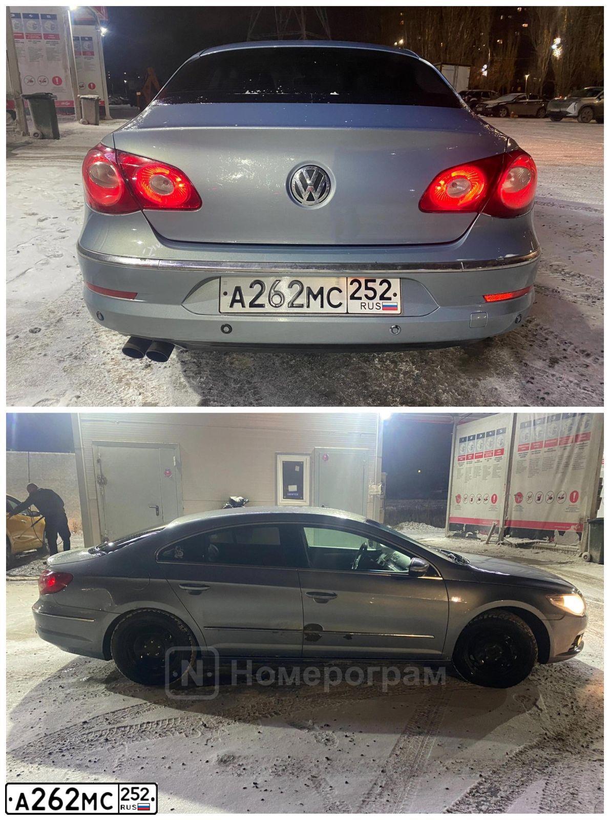 Фото автомобиля VOLKSWAGEN PASSAT, 2008 — госномер А262МС252. Цвет: СЕРО-ГОЛУБОЙ