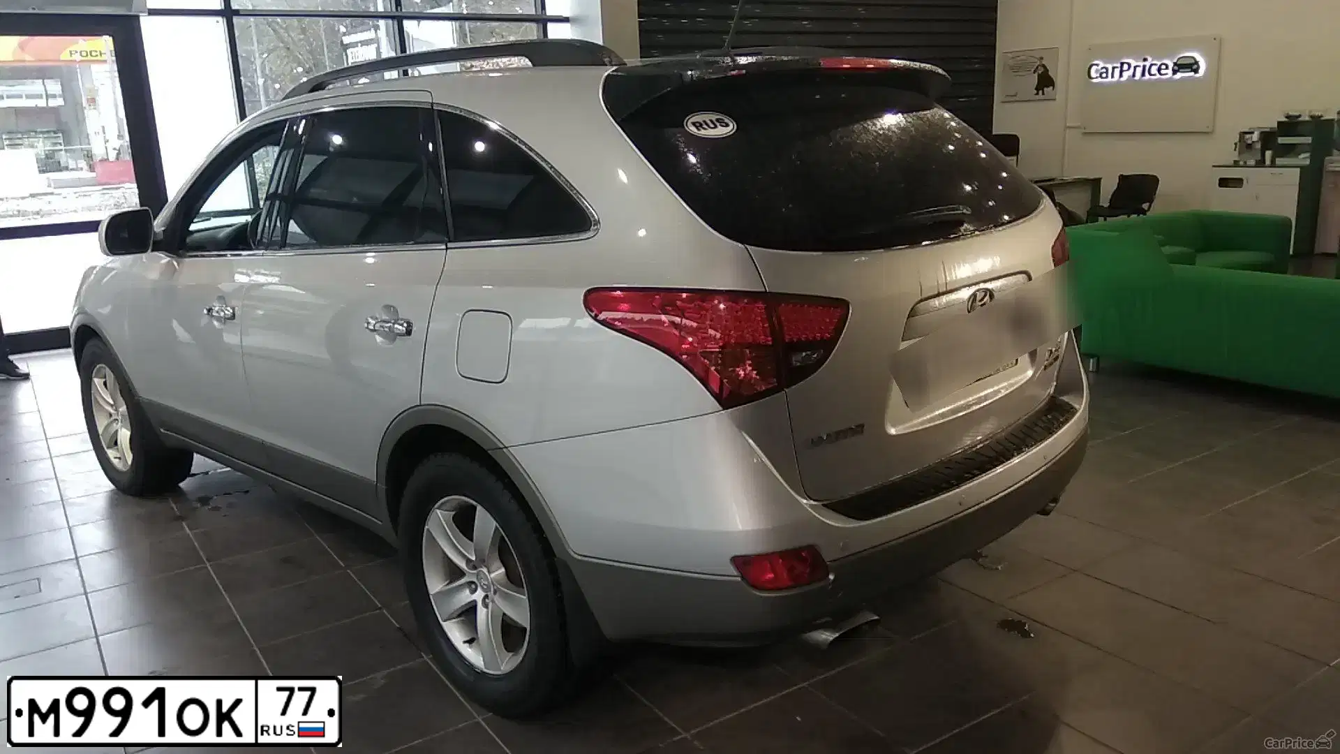 Фото автомобиля HYUNDAI IX55, 2012 — госномер М991ОК77. Цвет: СЕРЫЙ СВЕТЛЫЙ
