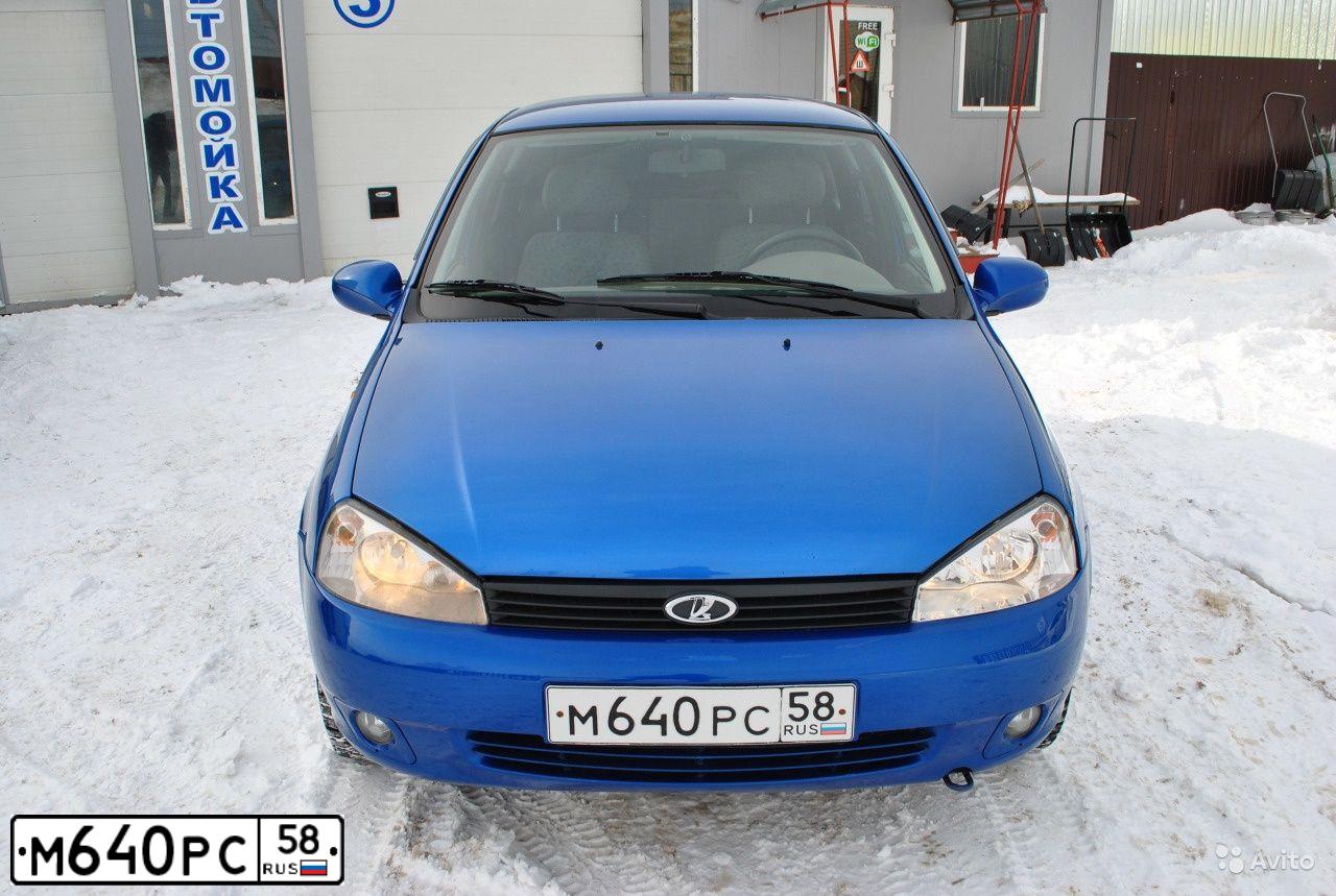 Фото автомобиля LADA 1118 KALINA, 2007 — госномер М640РС58. Цвет: ЯРКО СИНИЙ