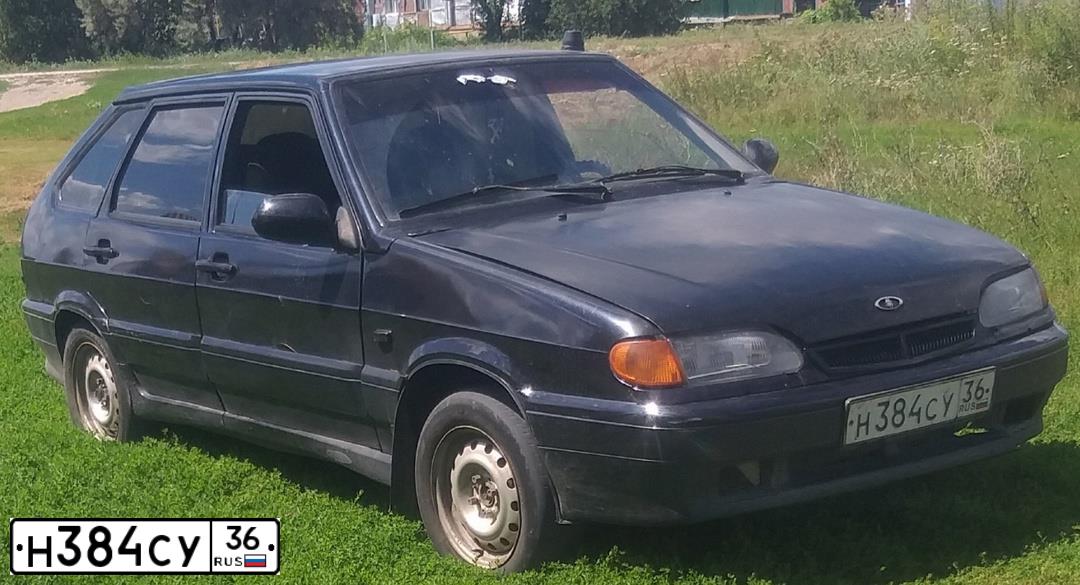 Фото автомобиля LADA 2114 SAMARA, 2005 — госномер Н384СУ36. Цвет: ГРАФИТОВЫЙ МЕТАЛЛИК