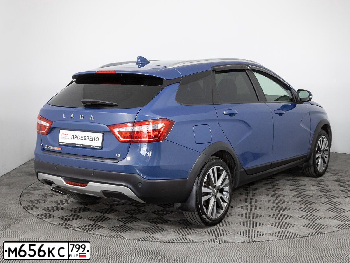 Фото автомобиля LADA VESTA, 2018 — госномер К808МУ95. Цвет: Темно-синий