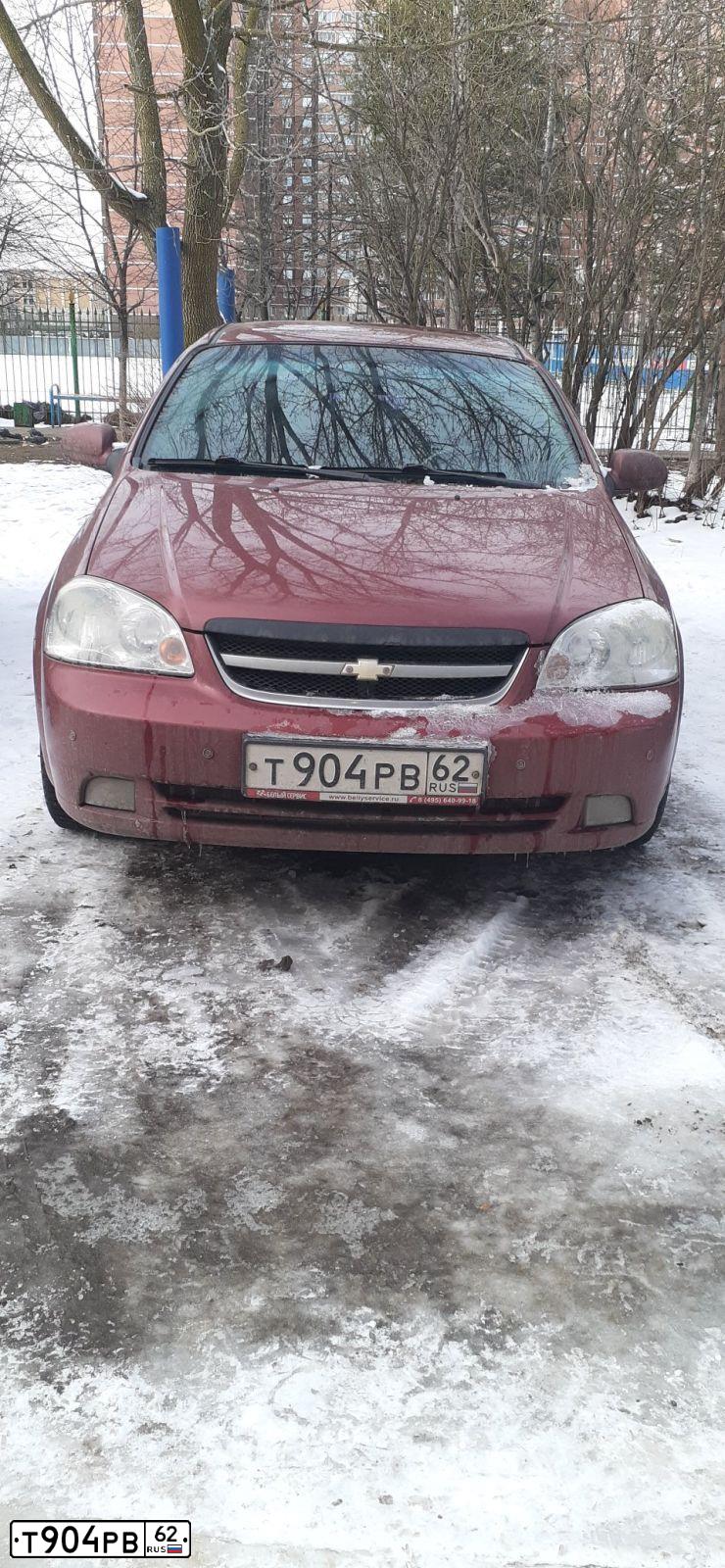 Фото автомобиля CHEVROLET LACETTI, 2007 — госномер Т904РВ62. Цвет: ТЕМНО-КРАСНЫЙ