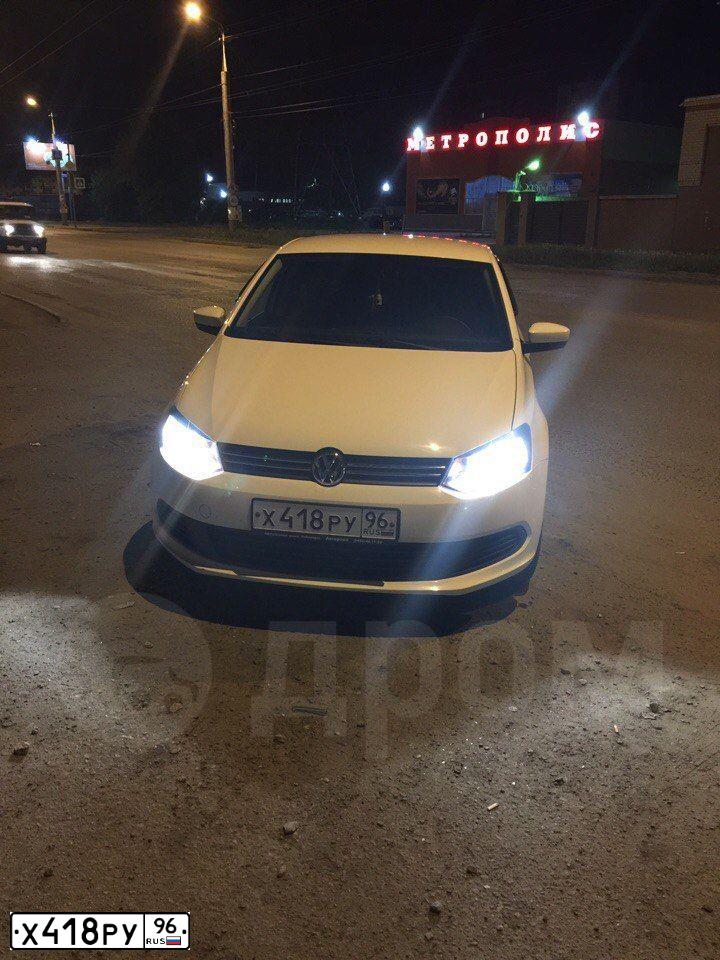 Фото автомобиля VOLKSWAGEN POLO, 2013 — госномер А258МХ45. Цвет: Белый
