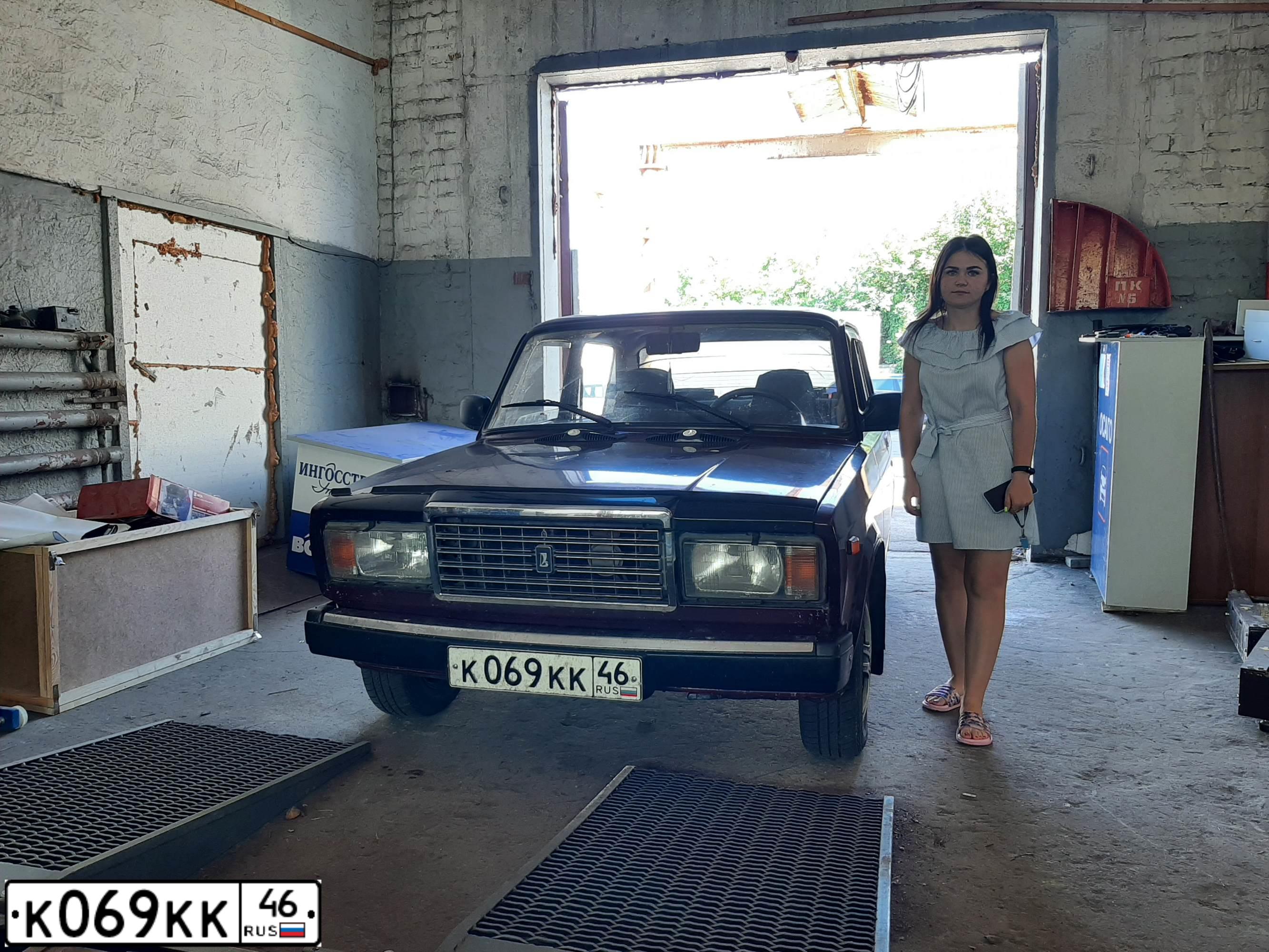 Фото автомобиля LADA 2121 NIVA, 1993 — госномер К069КК46. Цвет: ВИШНЕВЫЙ