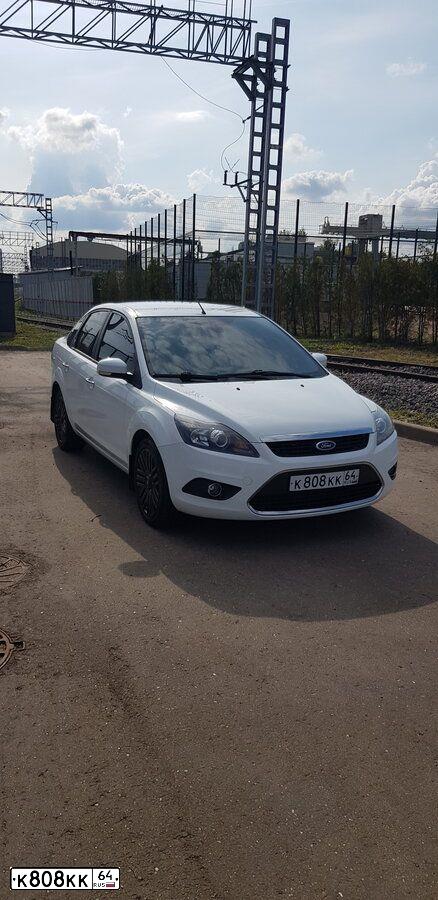 Фото автомобиля LADA 2190 GRANTA, 2012 — госномер К808КК64. Цвет: Белый