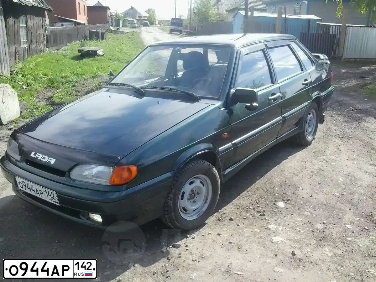 Фото автомобиля LADA 2115 SAMARA, 2007 — госномер О944АР142. Цвет: Темно-зеленый