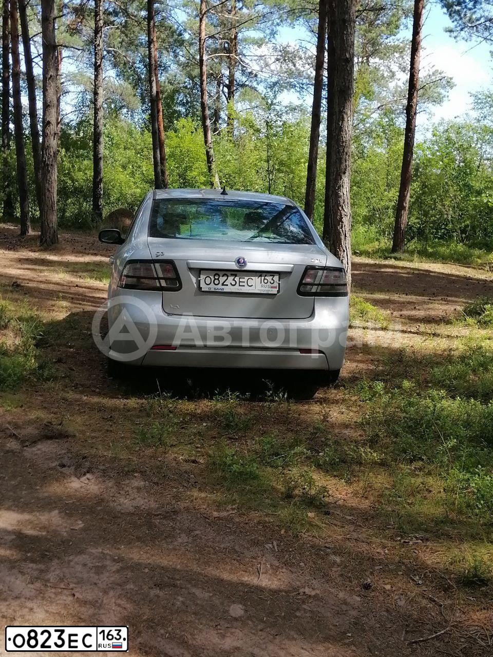 Фото автомобиля SAAB 9-3, 2007 — госномер О823ЕС163. Цвет: СЕРЕБРИСТЫЙ