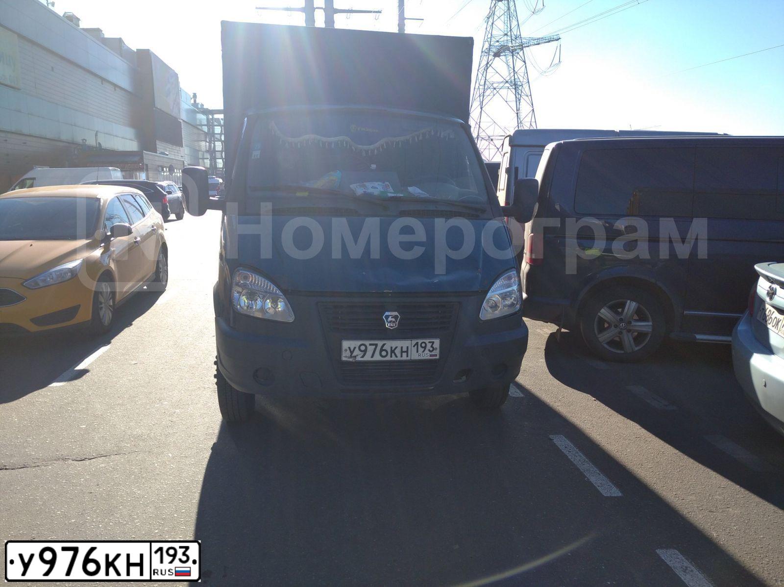 Фото автомобиля GAZ 3302 GAZEL, 2004 — госномер У976КН193. Цвет: БАЛТИКА