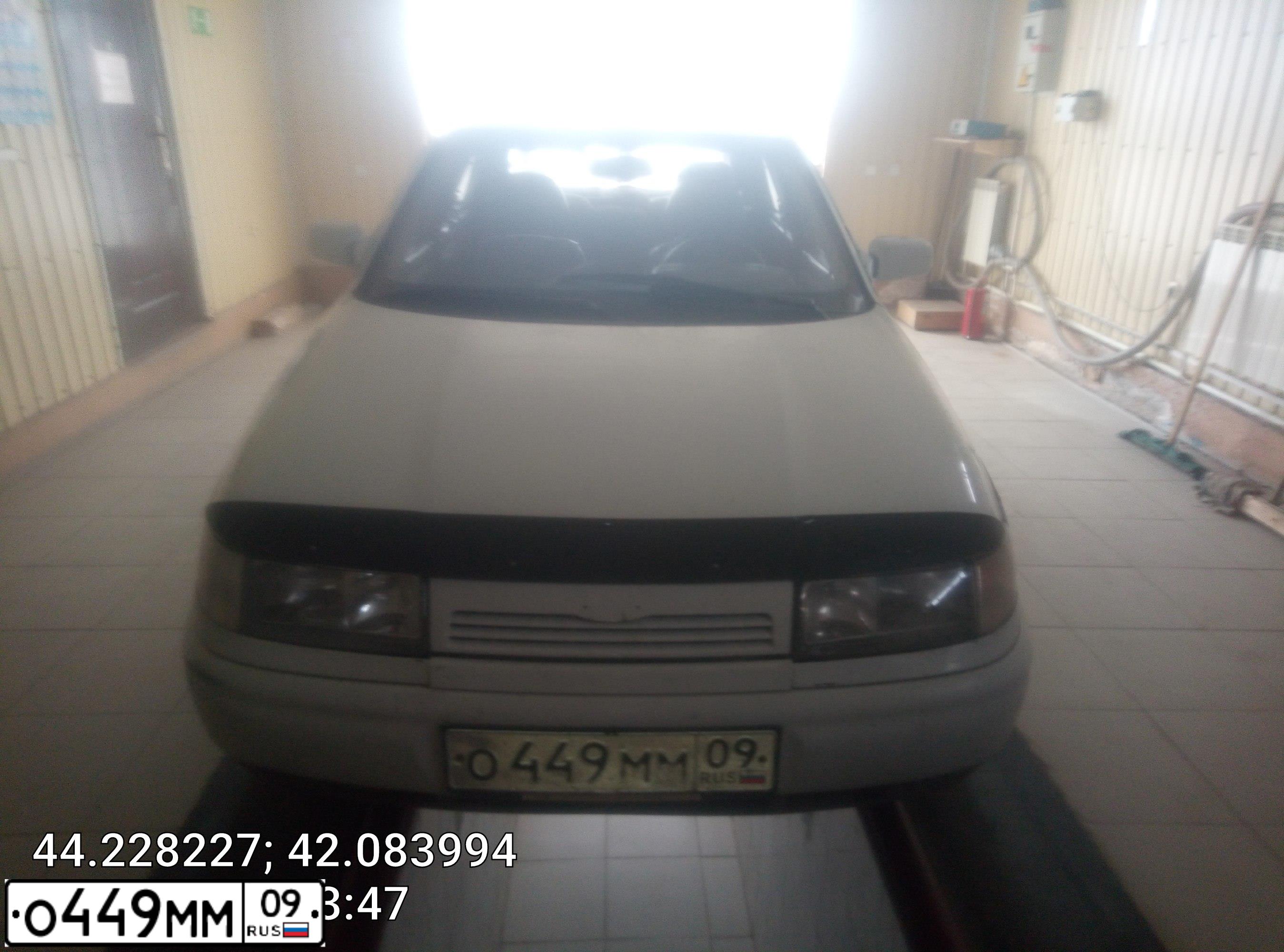 Фото автомобиля LADA 2110, 1997 — госномер О449ММ09. Цвет: Белый