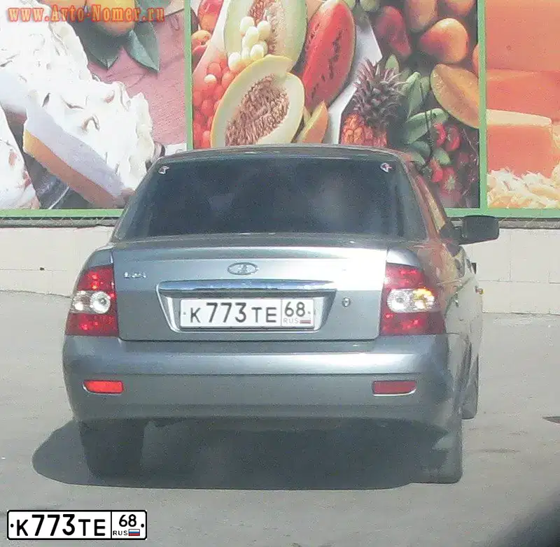 Фото автомобиля LADA 2170 PRIORA, 2008 — госномер К773ТЕ68. Цвет: СРЕДНИЙ СЕРО-ЗЕЛЕНЫЙ МЕТ.