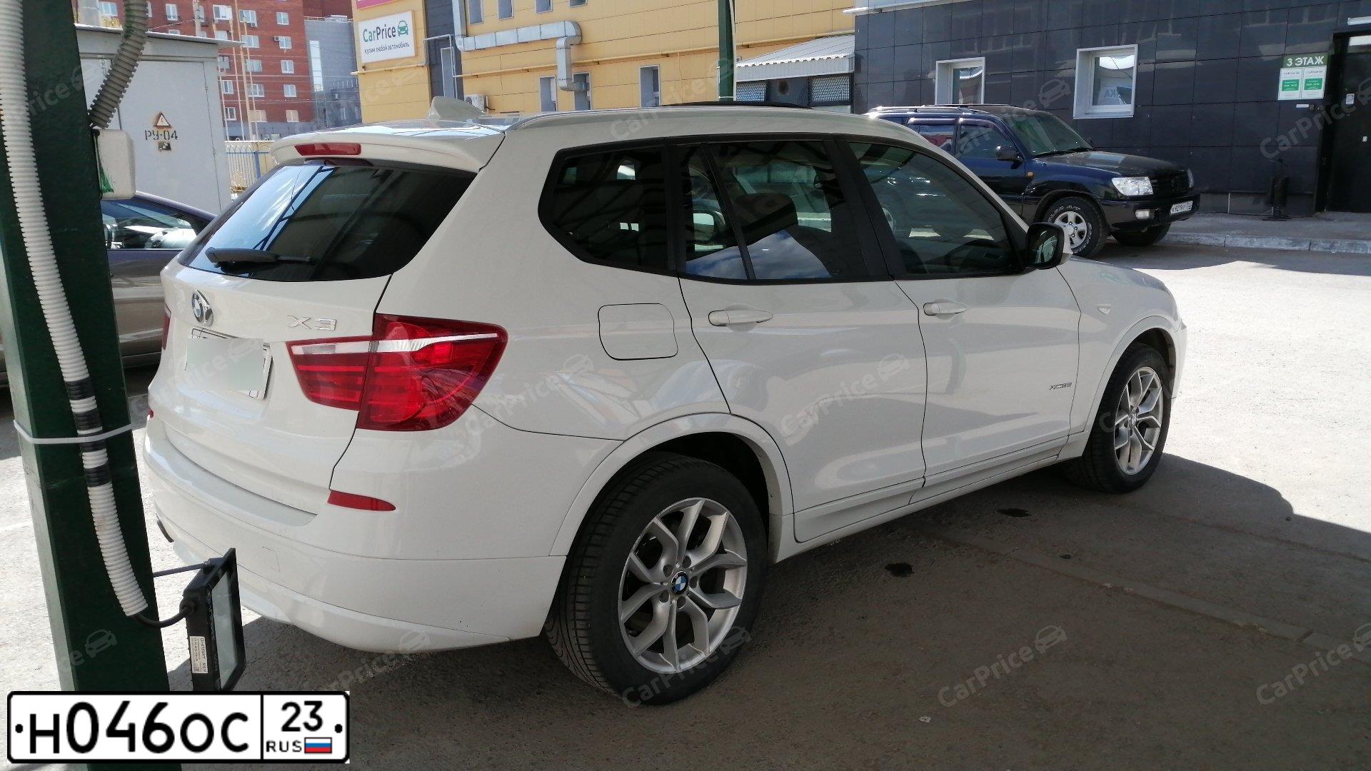 Фото автомобиля BMW X3, 2011 — госномер С389ТВ89. Цвет: Белый