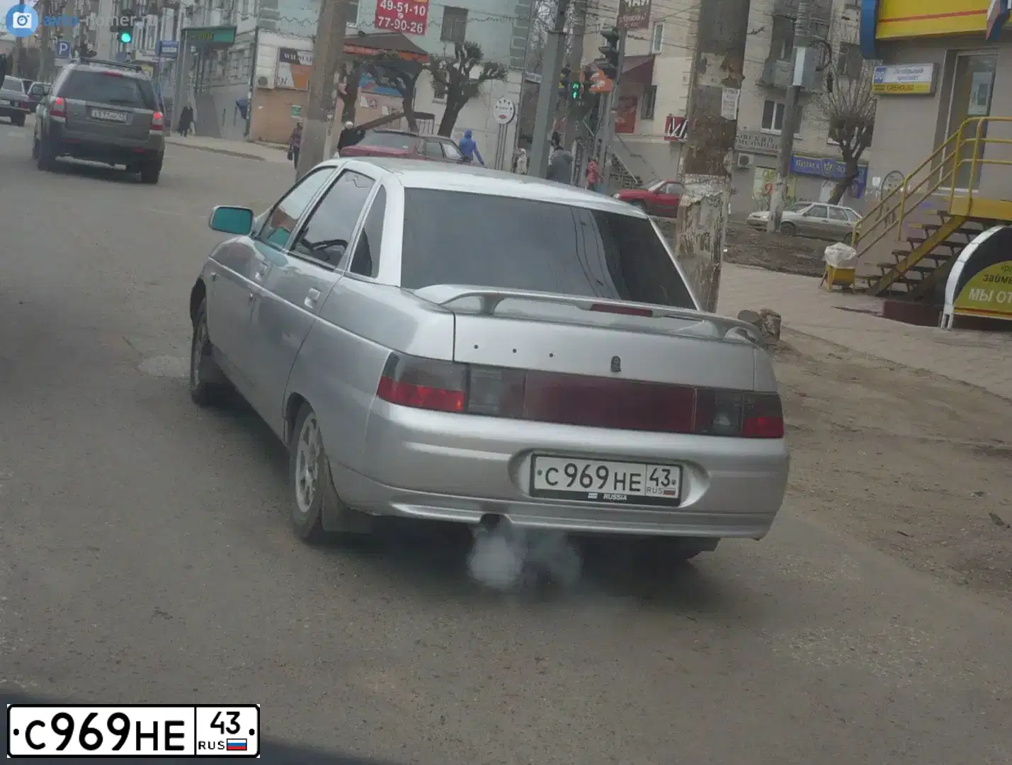 Фото автомобиля VAZ ВАЗ 21102, 2004 — госномер С969НЕ43. Цвет: СЕРЕБРИСТЫЙ