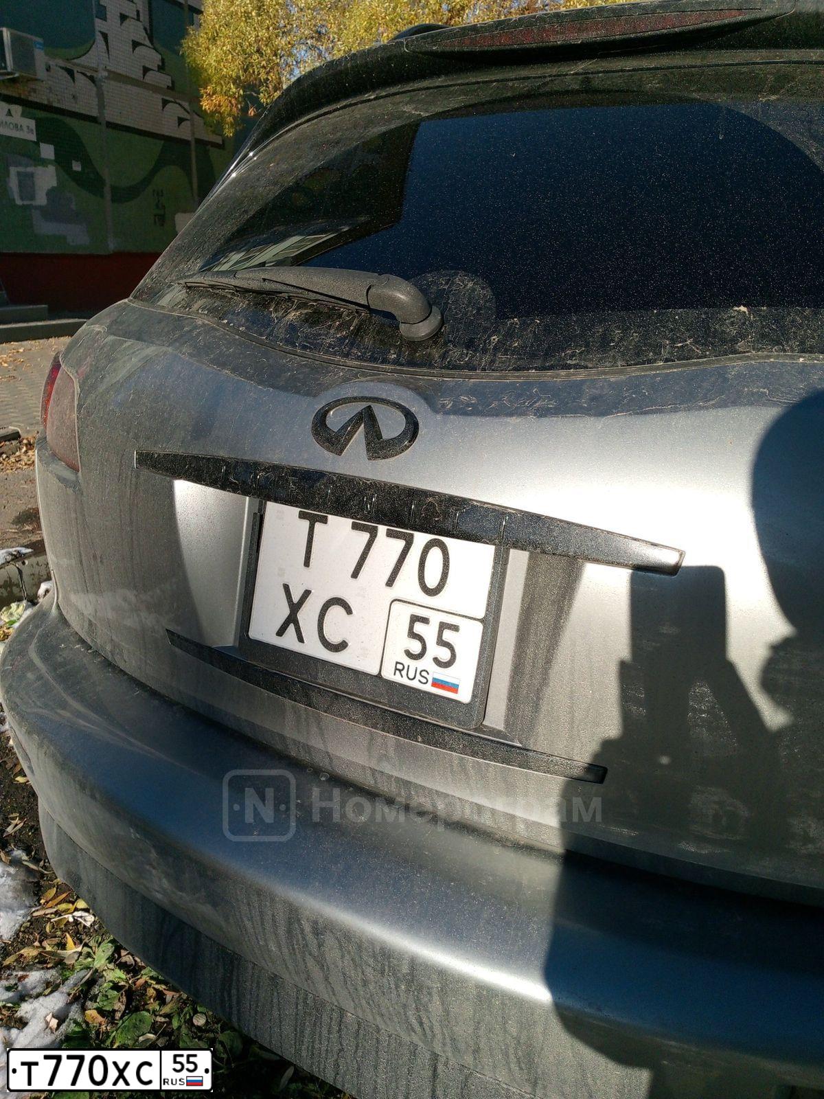 Фото автомобиля HONDA ACCORD, 2005 — госномер Т770ХС55. Цвет: Серебристый