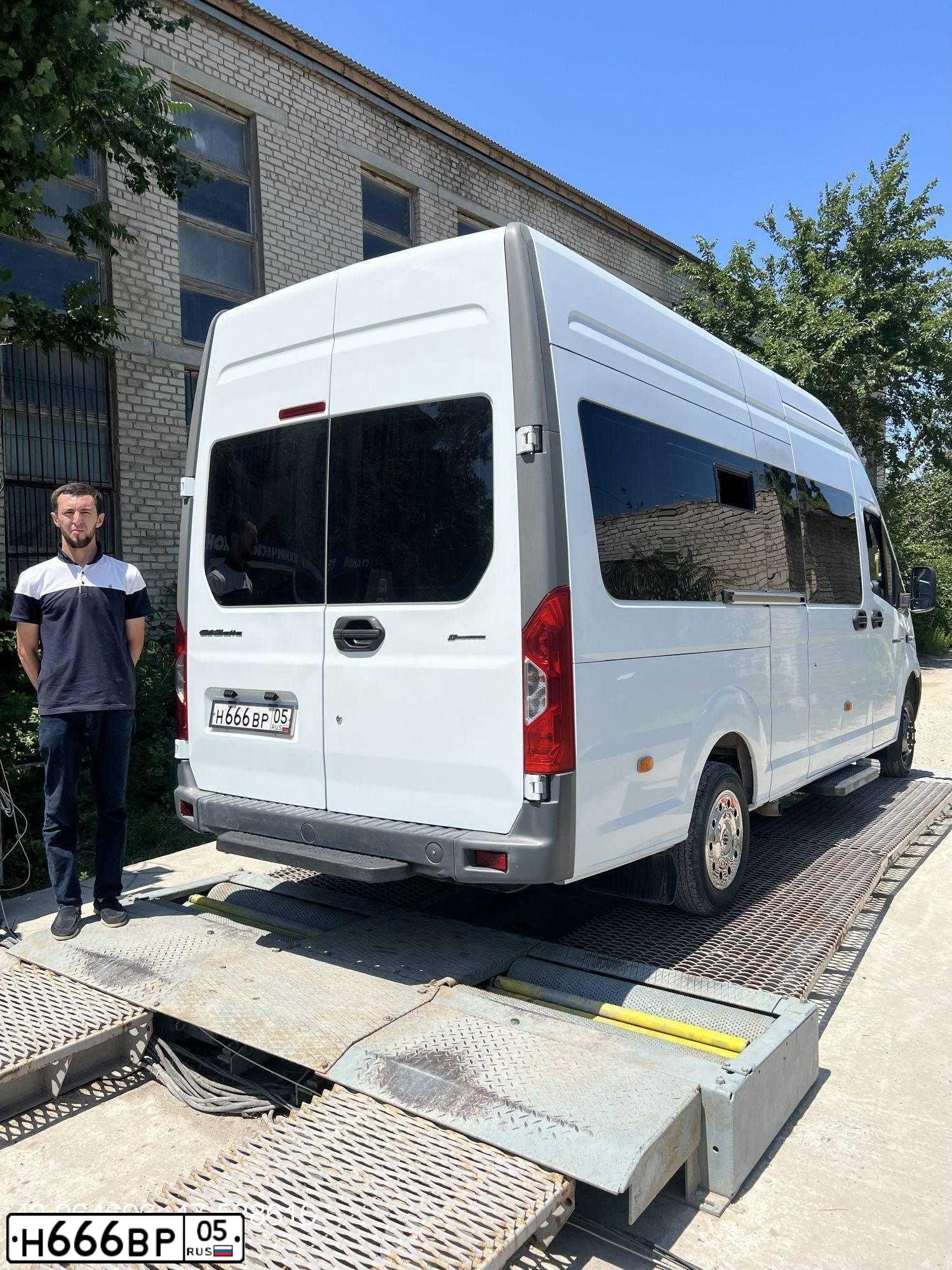 Фото автомобиля GAZ GAZEL NEXT, 2019 — госномер Н666ВР05. Цвет: Белый