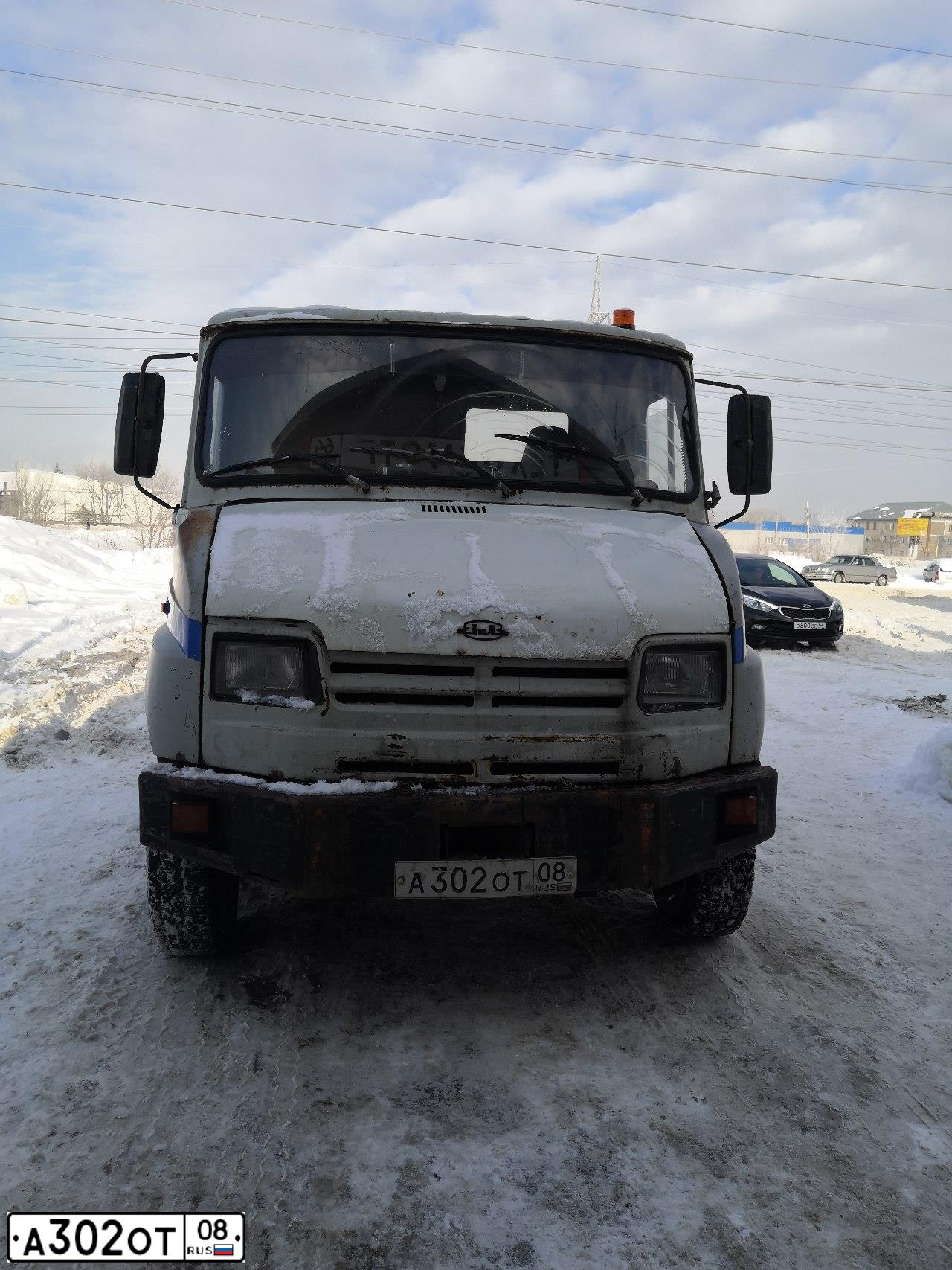 Фото автомобиля ZIL L 5301 4X2, 1997 — госномер А302ОТ08. Цвет: Белый