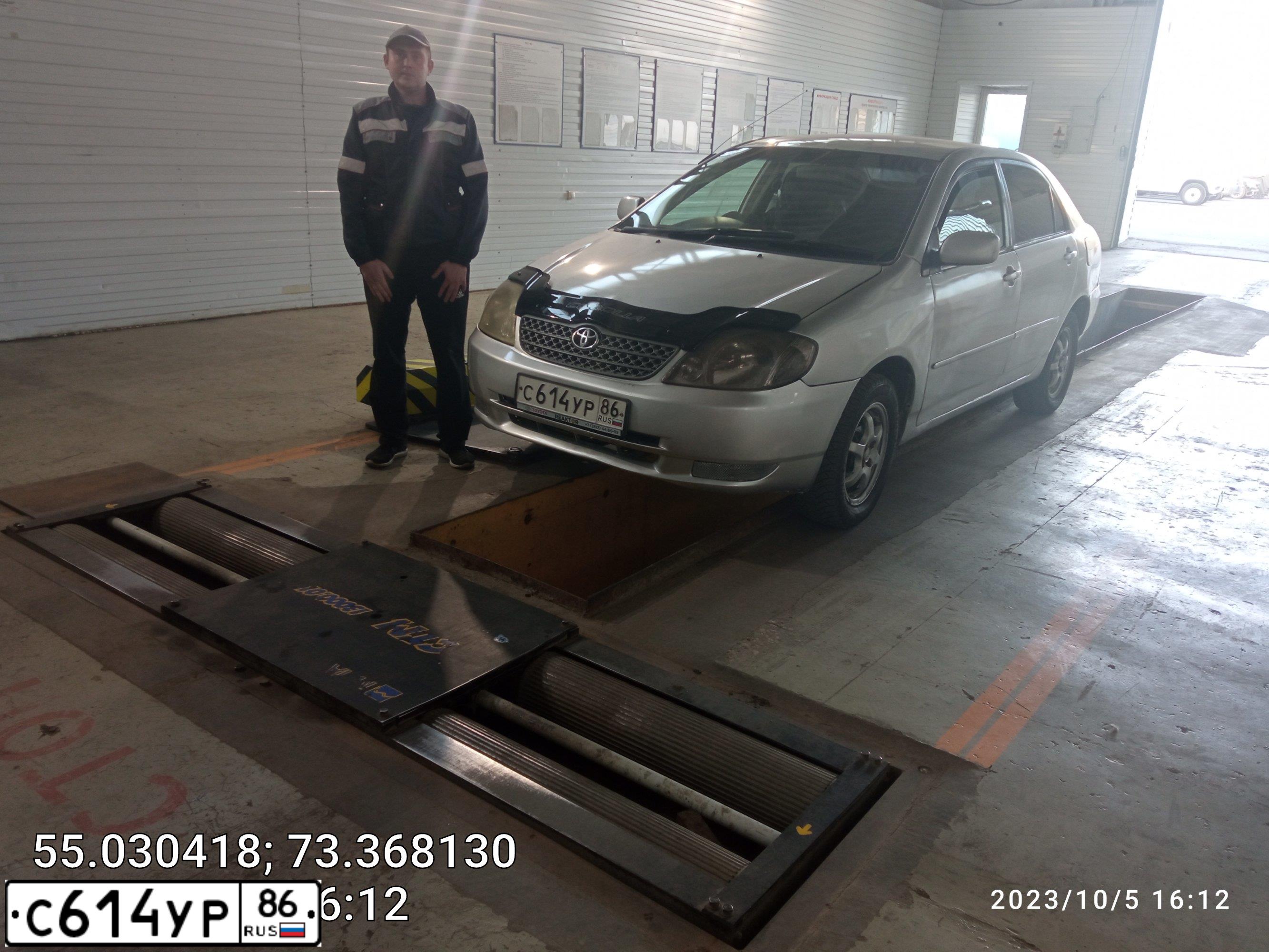 Фото автомобиля TOYOTA COROLLA, 2002 — госномер А158ОР155
