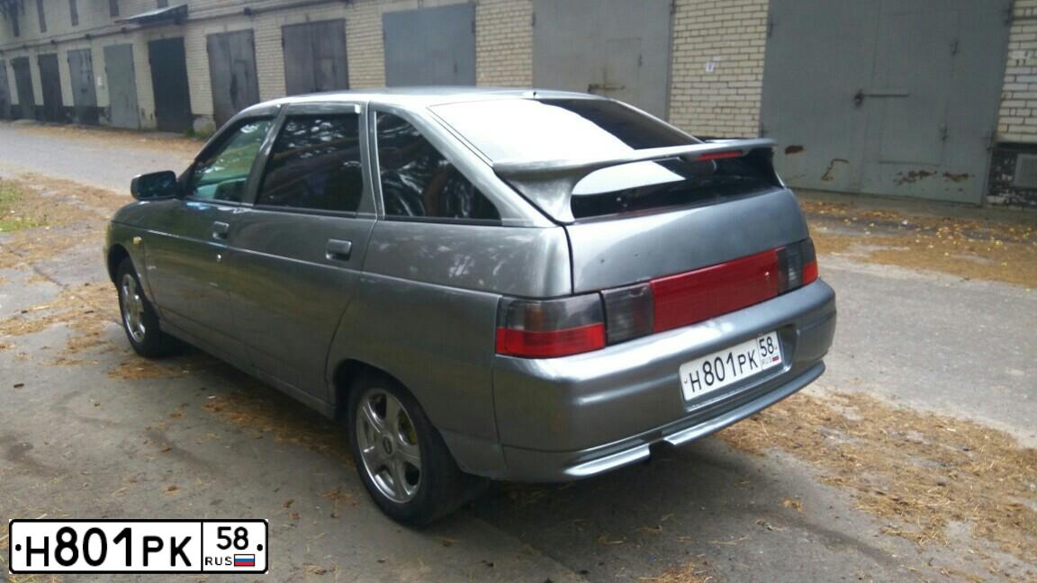 Фото автомобиля LADA 2112, 2005 — госномер Р901СЕ58. Цвет: СЕРЕБРИСТО-СЕРО-ЗЕЛЕНЫЙ