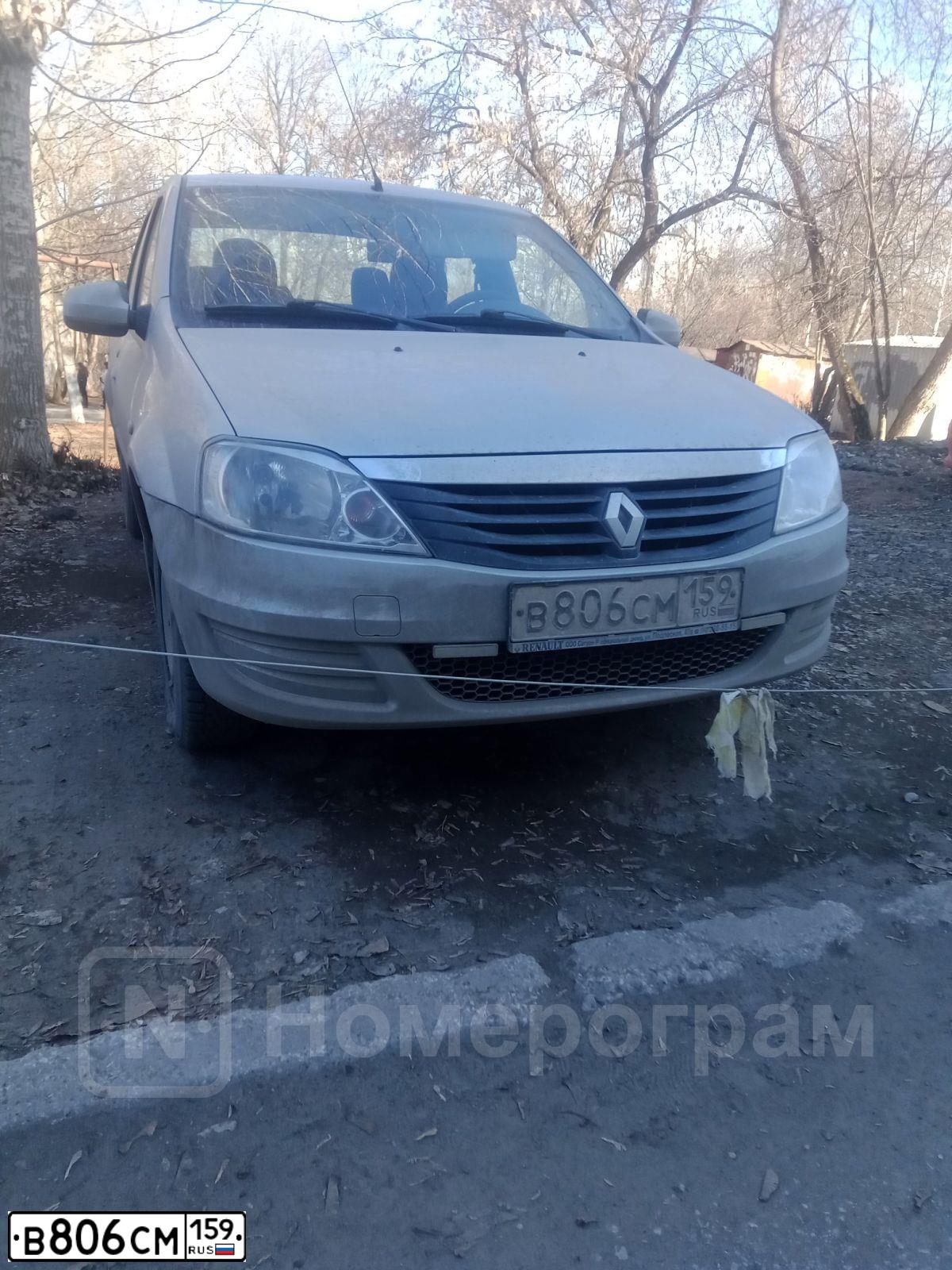 Фото автомобиля RENAULT LOGAN, 2013 — госномер В806СМ159