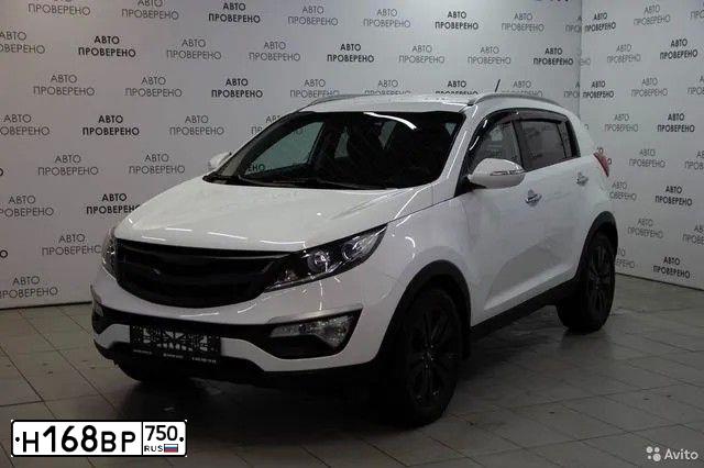 Фото автомобиля KIA SPORTAGE, 2011 — госномер В469УУ33. Цвет: Белый