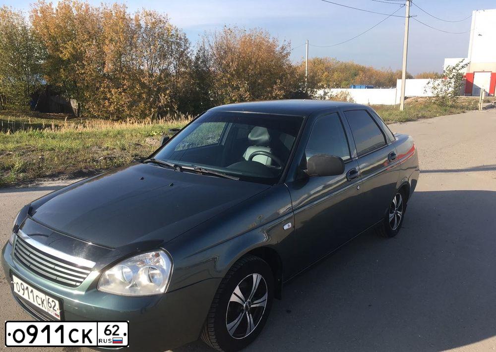 Фото автомобиля LADA 2170 PRIORA, 2009 — госномер С403ОВ62. Цвет: СЕРО-СИНЕ-ЗЕЛЕНЫЙ