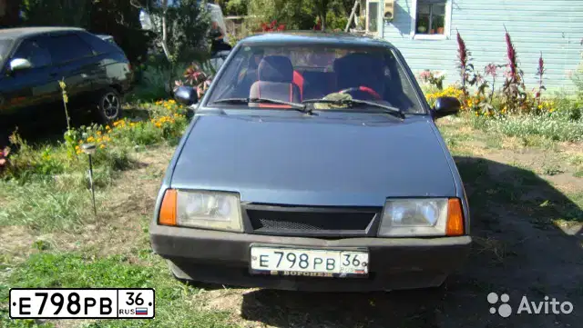 Фото автомобиля ВАЗ 21083, 2001 — госномер Р825НМ48. Цвет: СЕРЕбРИСТО СИНИЙ