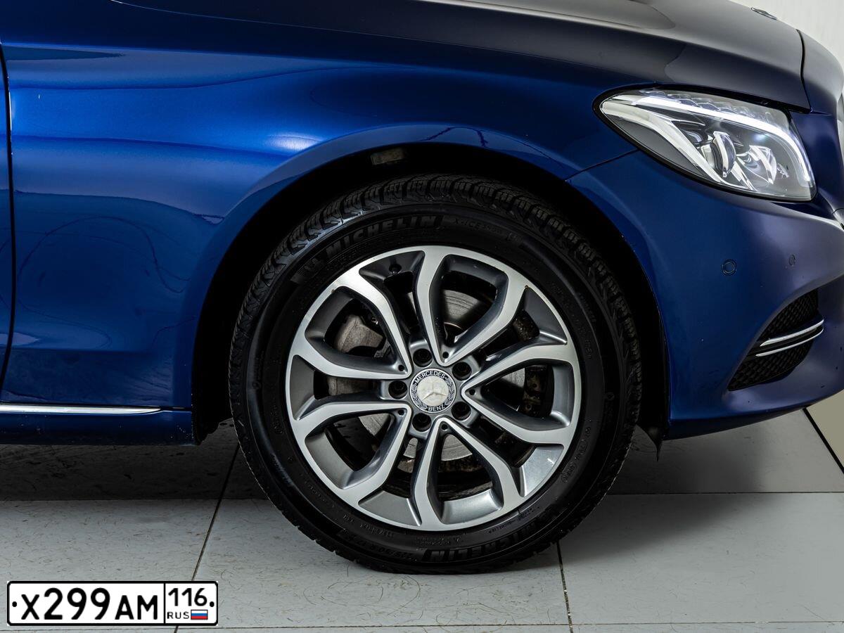 Фото автомобиля MERCEDES C-KLASSE, 2015 — госномер Х299АМ116. Цвет: СИНИЙ