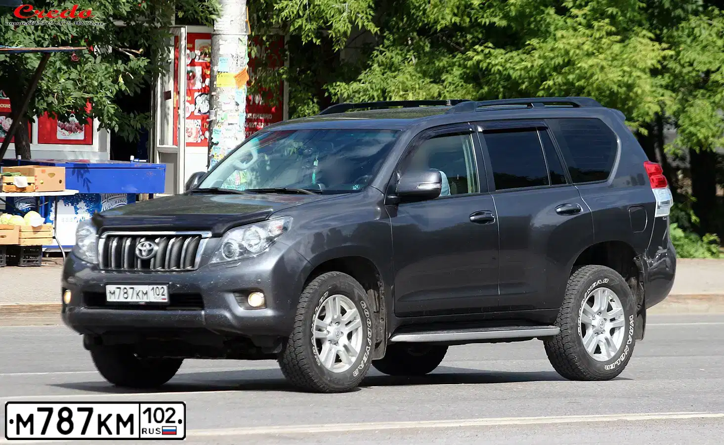 Фото автомобиля HONDA CR-V, 2011 — госномер М787КМ102. Цвет: ТЕМНО-СЕРЫЙ