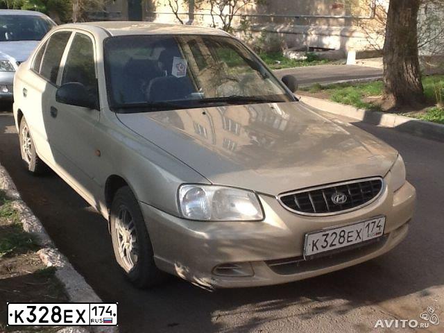 Фото автомобиля TAGAZ Z ACCENT, 2004 — госномер К328ЕХ174. Цвет: БЕЖЕВЫЙ