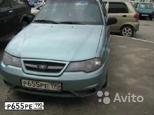 Фото автомобиля DAEWOO NEXIA, 2009 — госномер Р655РЕ190. Цвет: ЗЕЛЕНЫЙ