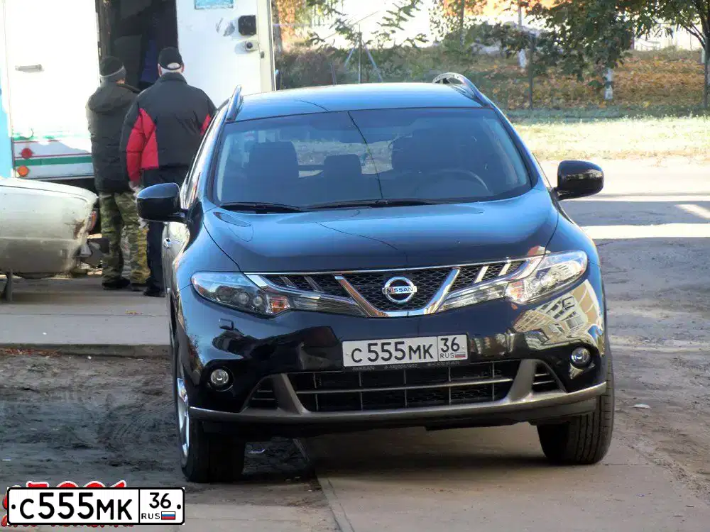 Фото автомобиля NISSAN MURANO, 2011 — госномер Т747МЕ72. Цвет: ЧЕРНЫЙ