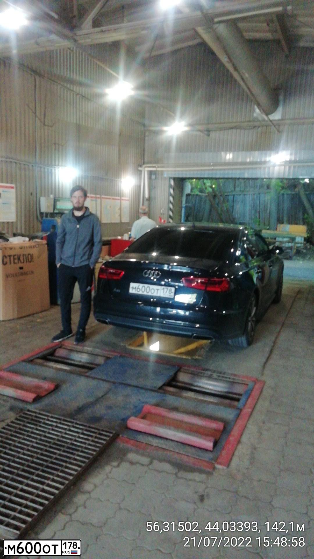 Фото автомобиля AUDI A6, 2016 — госномер Т281СО152. Цвет: ЧЕРНЫЙ
