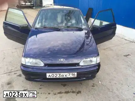 Фото автомобиля LADA 2113 SAMARA, 2012 — госномер А023ВХ716. Цвет: синий